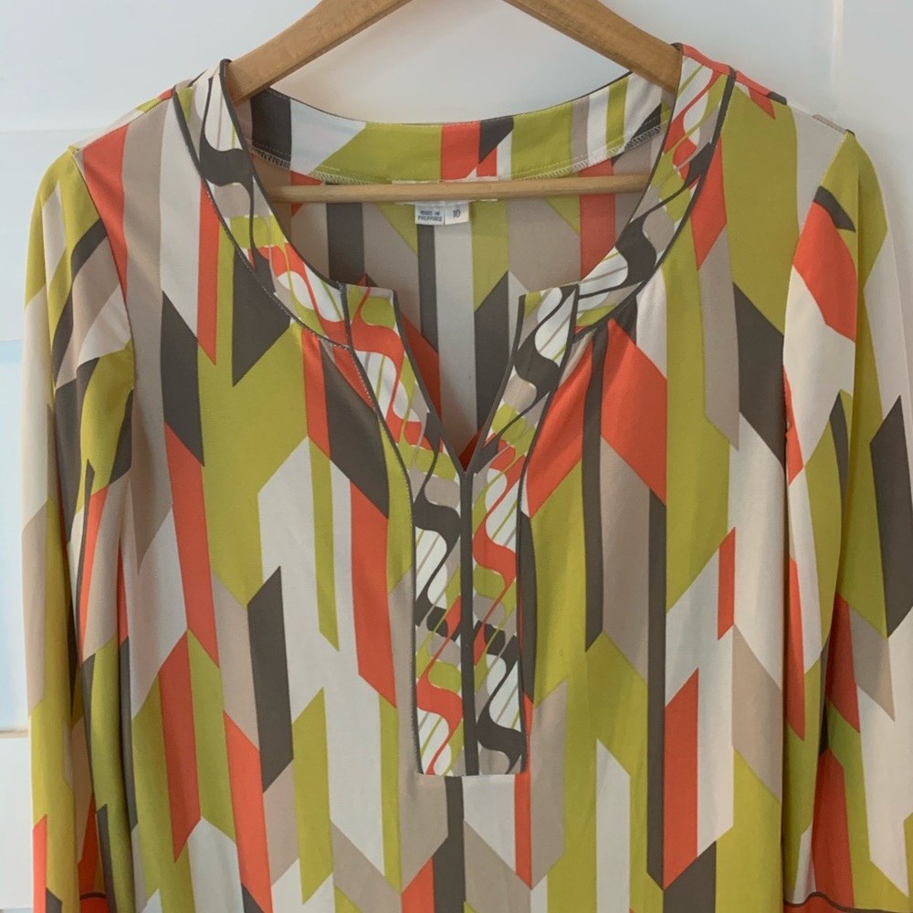 Geometric Patterned Dress - image 2